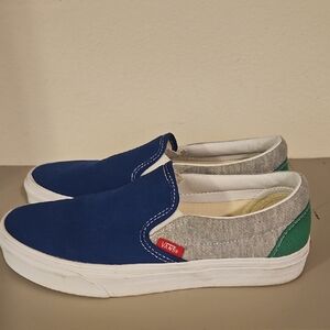 Vans Blue and Green Sneakers for Everyday Comfort